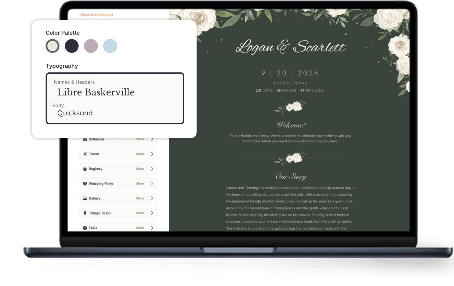 personalize invitation url